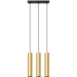 Sollux Lighting Lagos lampa wisząca 3x10W złoty połysk SL.1201