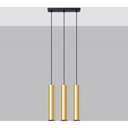 Sollux Lighting Lagos lampa wisząca 3x10W złoty połysk SL.1201