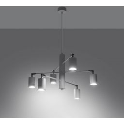 Sollux Lighting Lemmi lampa wisząca 6x10W biały SL.1206