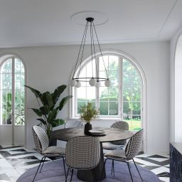 Sollux Lighting Yoli lampa wisząca 5x8W czarny SL.1214