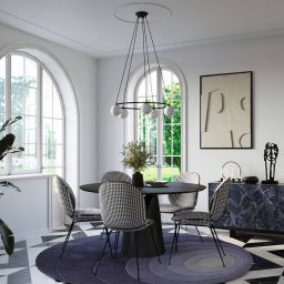 Sollux Lighting Yoli lampa wisząca 5x8W czarny SL.1214