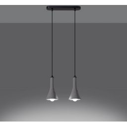 Sollux Lighting Rea lampa wisząca 2x12W beton SL.1224