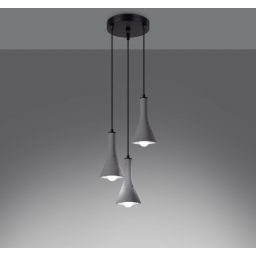 Sollux Lighting Rea lampa wisząca 3x12W beton SL.1226
