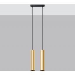 Sollux Lighting Lagos lampa wisząca 2x10W złoty połysk SL.1241