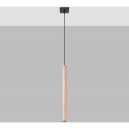 Sollux Lighting Pastelo lampa wisząca 1x8W drewno SL.1266