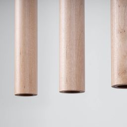 Sollux Lighting Pastelo lampa wisząca 5x8W drewno SL.1269