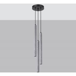 Sollux Lighting Pastelo lampa wisząca 3x8W beton SL.1273
