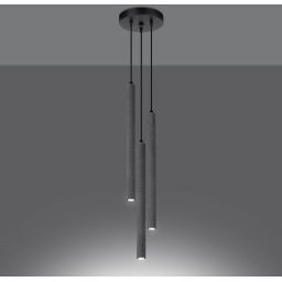 Sollux Lighting Pastelo lampa wisząca 3x8W beton SL.1273
