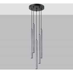 Sollux Lighting Pastelo lampa wisząca 5x8W beton SL.1275