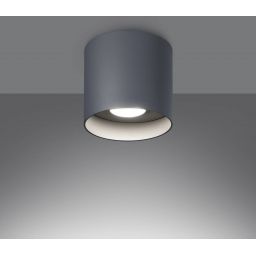 Sollux Lighting Mika lampa podsufitowa 1x10W szary SL.1282
