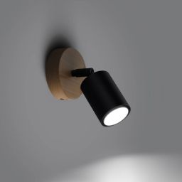 Sollux Lighting Verdo kinkiet 1x10W czarny SL.1290