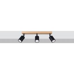 Sollux Lighting Verdo lampa podsufitowa 3x10W czarny SL.1293
