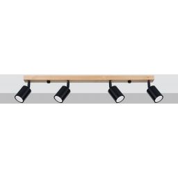 Sollux Lighting Verdo lampa podsufitowa 4x10W czarny SL.1294
