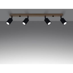 Sollux Lighting Verdo lampa podsufitowa 4x10W czarny SL.1294