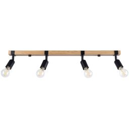 Sollux Lighting Zuca lampa podsufitowa 4x15 W czarna SL.1298