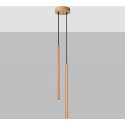 Sollux Lighting Pastelo lampa wisząca 2x8W złoty SL.1305