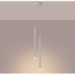 Sollux Lighting Pastelo lampa wisząca 2x8 W beżowa SL.1513