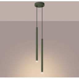 Sollux Lighting Pastelo lampa wisząca 2x8 W zielona SL.1519