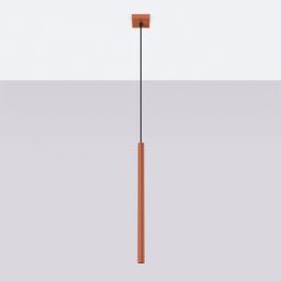 Sollux Lighting Pastelo lampa wisząca 1x8 W czerwona SL.1524