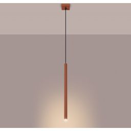 Sollux Lighting Pastelo lampa wisząca 1x8 W czerwona SL.1524