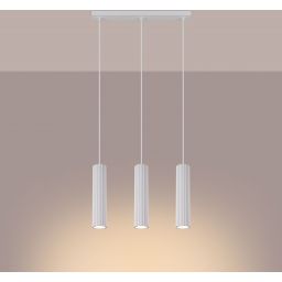 Sollux Lighting Karbon lampa wisząca 3x10 W biała SL.1537