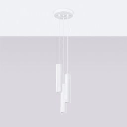 Sollux Lighting Karbon lampa wisząca 3x10 W biała SL.1538