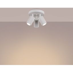 Sollux Lighting Karbon lampa podsufitowa 3x10 W biała SL.1544