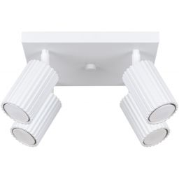 Sollux Lighting Karbon lampa podsufitowa 4x10 W biała SL.1545