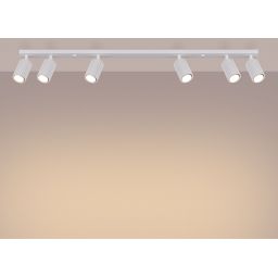 Sollux Lighting Karbon lampa podsufitowa 6x10 W biała SL.1547