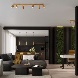 Sollux Lighting Karbon lampa wisząca 1x10 W złota SL.1554