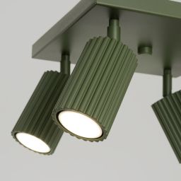 Sollux Lighting Karbon lampa podsufitowa 4x10 W zielona SL.1621