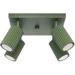 Sollux Lighting Karbon lampa podsufitowa 4x10 W zielona SL.1621