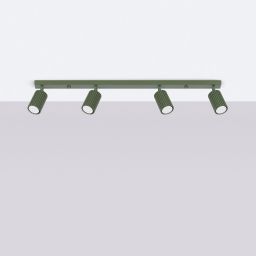 Sollux Lighting Karbon lampa podsufitowa 4x10 W zielona SL.1622