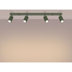 Sollux Lighting Karbon lampa podsufitowa 4x10 W zielona SL.1622