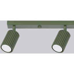 Sollux Lighting Karbon lampa podsufitowa 4x10 W zielona SL.1622