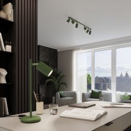 Sollux Lighting Karbon lampa podsufitowa 4x10 W zielona SL.1622