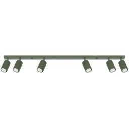 Sollux Lighting Karbon lampa podsufitowa 6x10 W zielona SL.1623