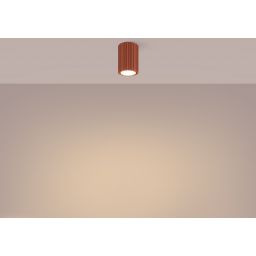 Sollux Lighting Karbon lampa podsufitowa 1x10 W czerwona SL.1625