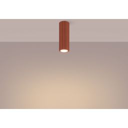 Sollux Lighting Karbon lampa podsufitowa 1x10 W czerwona SL.1626