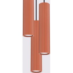 Sollux Lighting Karbon lampa wisząca 3x10 W czerwona SL.1633