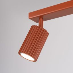 Sollux Lighting Karbon lampa podsufitowa 2x10 W czerwona SL.1637