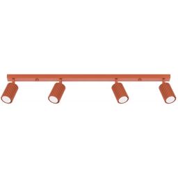 Sollux Lighting Karbon lampa podsufitowa 4x10 W czerwona SL.1641