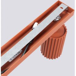 Sollux Lighting Karbon lampa podsufitowa 6x10 W czerwona SL.1642