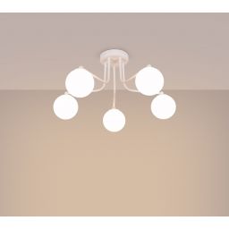 Sollux Lighting Astral lampa podsufitowa 5x8 W biała SL.1660