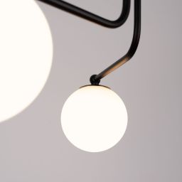 Sollux Lighting Astral lampa podsufitowa 5x8 W biała-czarna SL.1663