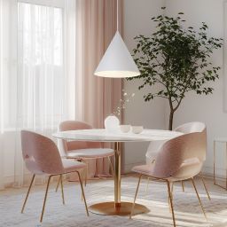 TK Lighting Cono lampa wisząca 1x15 W biała 10009