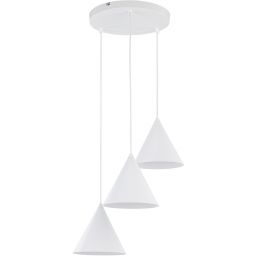 TK Lighting Cono lampa wisząca 1x15 W biała 10012