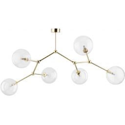 TK Lighting Fairy lampa podsufitowa 6x6 W złota 10071