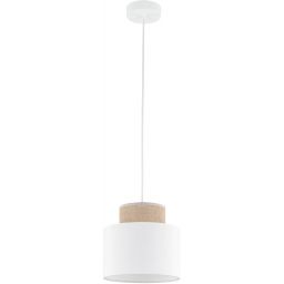 TK Lighting Duo lampa wisząca 1x15 W biała 10078