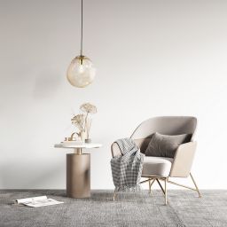 TK Lighting Sol lampa wisząca 1x15 W czarna-bursztynowa 10083